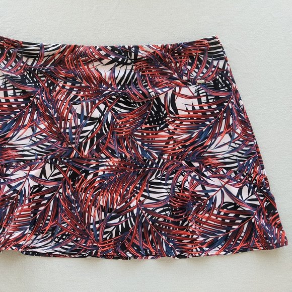 Tail Woman's Golf Skort Skirt 2XL, Black Pink White Palm Isle Night UPF 50 NEW - Picture 3 of 5